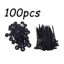 100/50/20PCS Universal Nylon Zip Ties Self-Locking Plastic Cable Tie Fastening Rings Zipper Wrap Straps With Clips Car Accessories