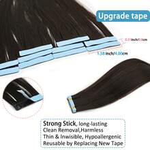 20 piezas Extensiones de cabello con cinta para mujeres, extensiones de cabello sintético Kanekalon de 24 pulgadas, disponibles en dos estilos: cabello ondulado y cabello liso, con tratamiento de rizado previo, elegantes extensiones de cabello ondulado y rizado con cinta, no se destiñen, sin costuras e invisibles para todo tipo de cabello 20 piezas/paquete 70g