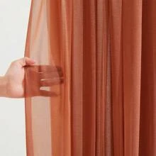 1pc Elegant Sheer Wedding Arch Background Curtain Indoor And Outdoor Decoration