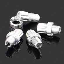 2 piezas Tornillos de ajuste de la palanca de freno de bicicleta con tuercas de palanca de freno entrelazadas M10, tornillos de ajuste de la palanca de freno de bicicleta de montaña, material de aleación de aluminio - El mejor regalo para entusiastas del ciclismo