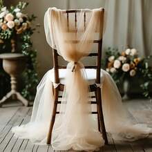 1 Peça Véu de Arco de Gaze de Chiffon Romântico para Casamento ao Ar Livre, Cerimônia de Casamento, Chá de Panela e Decoração de Festa, Melhores Presentes, Decoração de Casamento, Decoração de Casa, Decoração de Quarto, Lembrancinhas de Festa, Decorações de Aniversário de Noiva, Formatura, Decorações de Festa de Despedida de Solteira