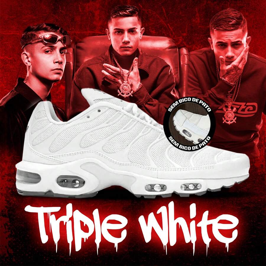 Air TN Plus Max Dracula Vapor Gym Training Running Sneakers Launch - 三重白 - 查看 1