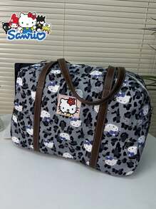 1pc Sanrio Hello Kitty Official Collaboration Travel Bag, Pink Polka Dot Large Capacity Gym Bag, Storage Bag, Ideal Gift For Travel, Short Business Trip, Workout, Outdoor, And More Travel Essentials Holiday Vacation Bag Luggage Suitcase Travel Bag For Women - Multicolor - View 5