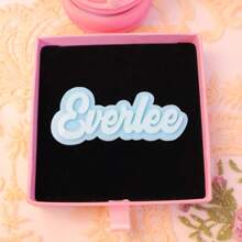 1pc Custom Acrylic Refrigerator Magnet, Double-Layer Personalized Name Tags In Blue, Pink, Yellow, And Green, Ideal For Decorating Cabinets And Boxes, Perfect Gift For Family, Colleagues Or Friends, Name Magnet,Playful Design, Vibrant Colors, Magnetic Name Tags,Delicate Romance - Fridge Magnets - View 19