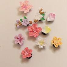 10pcs Fashionable Multi-Color Leaf Branch Detachable DIY Sneaker Charms For Casual Shoes, Cute Gifts - Multicolor - View 3