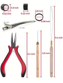 Hair Tinsel Sparkly Hair Extensions Set, For DIY Styling, Festival Looks & Party Hair Accessories