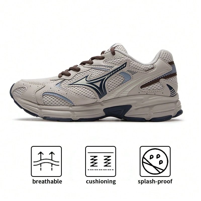 Mizuno SPEED 2K Running Shoes, Lightweight Low-Top Sneakers For Men & Women, Training/Commute/Casual Wear, Size 40 And Below Order True To Size, Size Above 40 Order Half Size Down D1GH2229-15 - Navy Blue - View 1