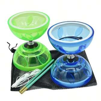 1pc Professional Spinning Top With Smooth Roller And Handle, Fitness Cycling Bell Entertainment, Anti-Drop Outdoor Juggling Accessory, Chinese Folk Style Wind Chime