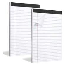 2PCS Legal Pads, 21.5 X 28cm 50 Sheets Wide Ruled Lined Perforated Notepads Writing Pads Yellow Paper Pads For Student Study Work Office - 21.5*28CM - View 13