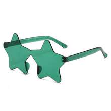1 Pair New One-Piece Star Rimless Unisex  Party Fashion Colorful Eyewear All-Match Eyewear - Hồng - Xem 7
