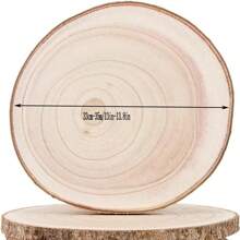 2 Stück handgezeichnete DIY Materialien, Paulowniaholz Scheiben, Kindermalereien, Paulowniabäume, runde Holzscheiben, Haushaltskränze, Hintergrundwände und rohe Holzscheiben