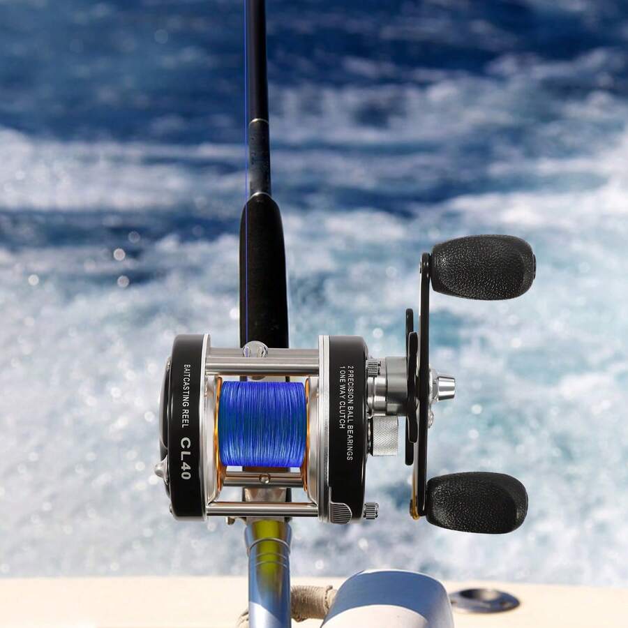 SENDERPICK Reel Conventional Reel For Catfish Baitcasting Fishing Reel Round Baitcasting - Black - View 1