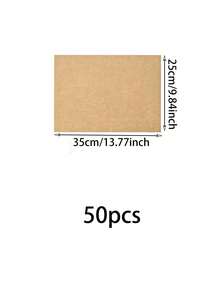 50 Pcs Unbleached Parchment Paper Baking Sheets, Precut Non-Stick Parchment Paper For Baking, Grilling, Air Fryer, Steaming Sheets Unbleached Parchment Sheets For Bread Cup Cake Cookie And More