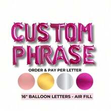 بالون شعار شخصي مخصص، أنشئ عبارتك الخاصة بالون الأحرف، بالون عيد ميلاد، بالون عروس، بالون عبارة عروس، بالون ذهبي افتراضي - الذهبي - مشاهدة 8