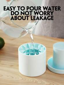 1pc, 60-Grid Cylindrical Silicone Ice Tray, Squeeze-Type Easy-To-Release Ice Cube Mold, Mini Ice Cup, Stackable Ice Tray - Multicolor - View 2