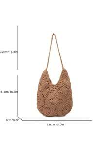 Women Tote Bags - 卡其色 2 - 查看 7