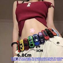 1 pieza. Disfraz de Halloween. Cinturones de coche coloridos para fiestas (desmontables y jugables) (incluye 20 coches aleatorios), cinturones de nicho de dopamina, cinturones versátiles, cinturones llamativos para niños, cinturones de fiesta, cinturones personalizados, atuendos personalizados, regalos para papá, regalos para mamá