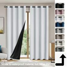 2pcs Blackout Curtains Thermal Insulated Lined Window Curtain Panels For Living Room, Bedroom, Kitchen, Bathroom, Home Decor Curtains For Living Room Room Decor Home Decor Living Room Kitchen Decor Living Room Decor Room Decor Curtains Bedroom