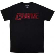 The Cure | Official Band T-Shirt | Logo (Embellished) - 48-Hour Fast Shipping!  - Black - View 1