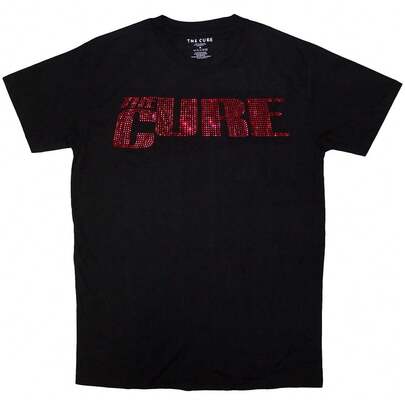 The Cure | Official Band T-Shirt | Logo (Embellished) - 48-Hour Fast Shipping! 