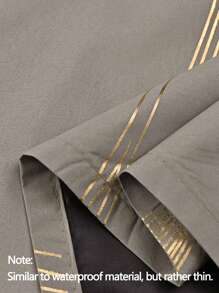 1/2pcs High Shading Silver-Plated Curtain FabricBlackout Curtains Thermal Insulated Lined Window, With Marble Texture Decorative Curtain Board, Grey For Living Room, Bedroom, Kitchen, Bathroom, Home Decor(Similar To Waterproof Material, But Rather Thin) - Solid Color - View 6