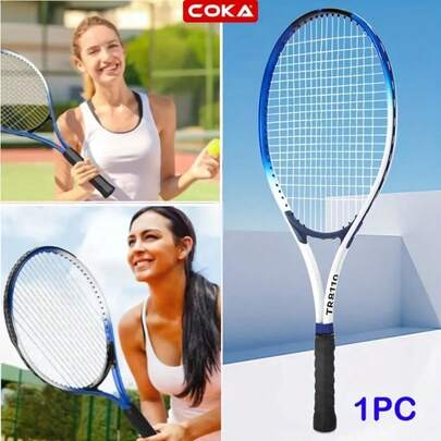 Zestaw rakiet tenisowych dla dorosłych (jedna rakieta, jeden pokrowiec), poręczny i wygodny. Odpowiedni zarówno dla początkujących, jak i profesjonalnych sportowców, ten zestaw sprzętu tenisowego idealnie nadaje się do ćwiczeń na świeżym powietrzu i stanowi idealny prezent na Boże Narodzenie i Święto Dziękczynienia.