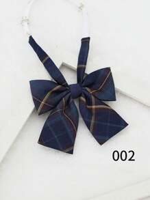 1 Set Karierte Schulterkrawatte & 1 Stück Dekorative Fliege für Frauen für den Alltag