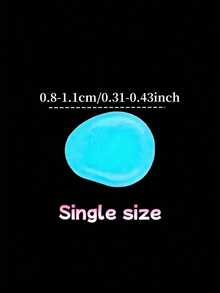 1200颗夜光鹅卵石，夜光岩石，发光石，花园配件，微景观鱼缸装饰，户外露台草坪庭院套装，鹅卵石花瓶填充物，夜光花园鹅卵石，用于庭院和走道装饰，DIY装饰发光石，户外小径，花园，游泳池，DIY工艺品，水族箱装饰，花盆和鱼缸 - 彩色 - 查看 7