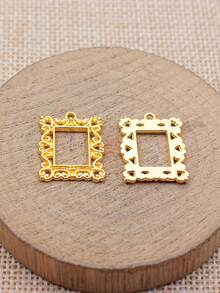 10pcs/Bag 20x15mm Retro Rectangle Photo Frame Charms Pendant For DIY Jewelry Making Accessories Jewelry Findings DIY Necklace Making DIY Keychain Making Handmade Craft - Photo Frame - View 7
