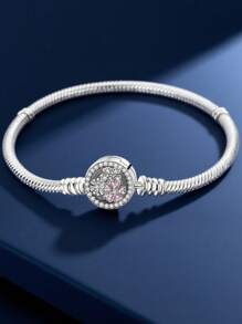 1Pc Glamorous 16-21CM Real Love Snake Bone Chain Bracelet For Women Girlfriend Gift Fine Ladies Jewellery - Silver - View 10