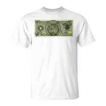 Fart T Dollar Bill T-Shirt25390220g Heavy Nvas Cotton T-Shirt, Stiff And Stylish, Wear-Resistant, Like An Artist's Nvas. Customized For Design Studio, Creat Team Or Art Team. The Version Is Oversize, Which Is Convenient For Activities. The Print Is A Light Bulb Ped By Various Design Tools Pencils, Brushes, Mouse Pointers , Meaning"A Collection Of Inspiration". It Is The Team's"Work Uniform" And A Gift For Creativity, Establishing A Professional Ideny And Announcing The Team As A Workshop For Ideas To Collide And Masterpieces To Be Produced. - 白色3 - 查看 1