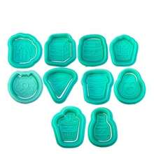 Set cortadores comidita kawaii cocina repostería galletas dulces diseños divertidos reutilizables para decoración y manualidades cocina creativa - SUJETO A DISPONIBILIDAD - Ver 1