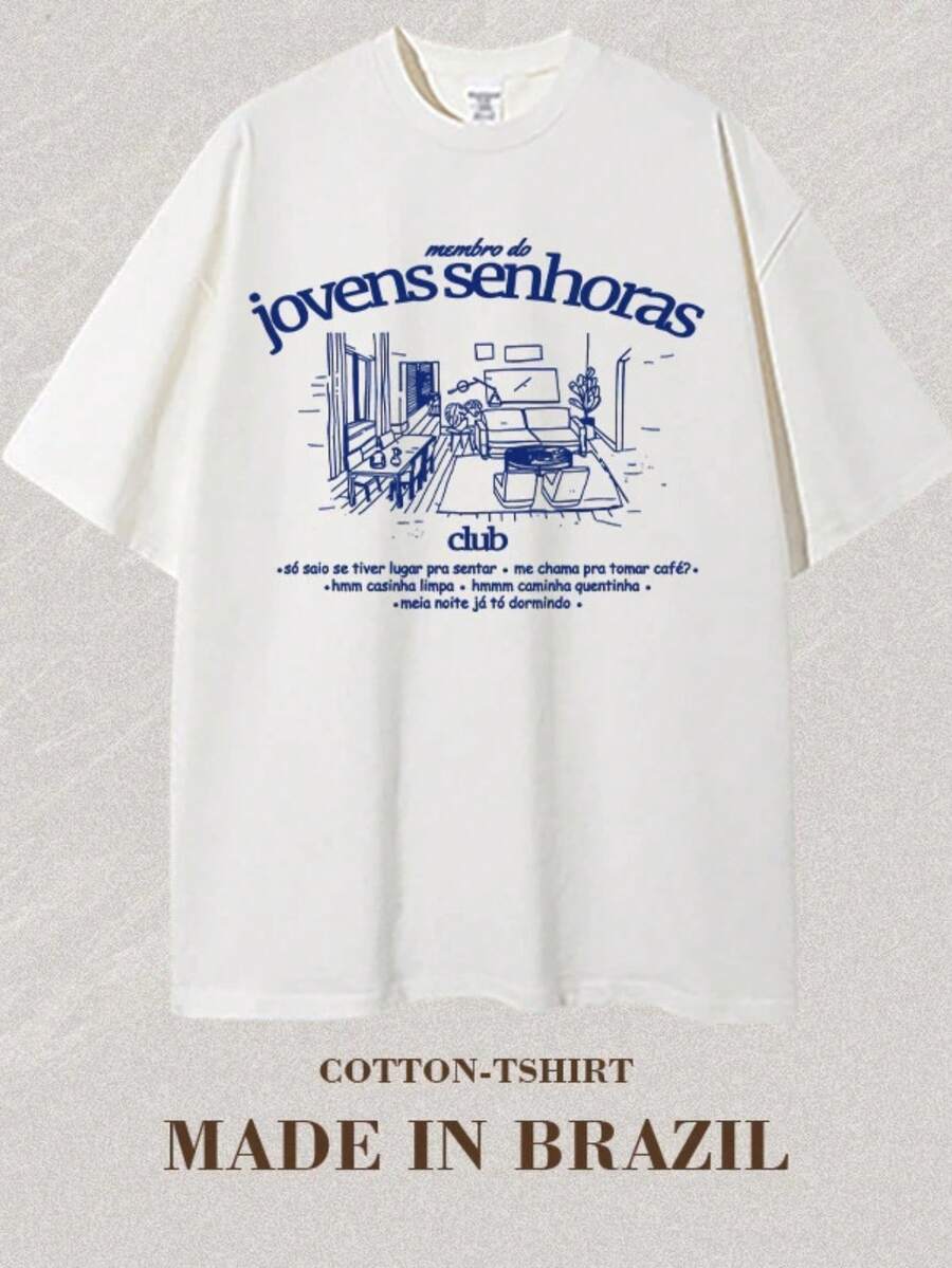 T-Shirt Women's Printed T-Shirt I'm A Member Of The Young Ladies Shirt 100% Cotton Free Fast Shipping - 白色 - 查看 1