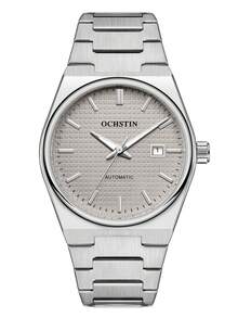 OCHSTIN Herren Goldene Uhr, Luxus Edelstahl Uhr, personalisierte vollautomatische mechanische Uhrwerk Armbanduhr, klassische Herrenuhren