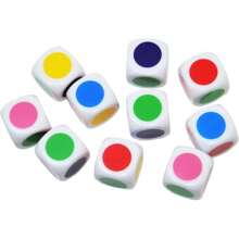 6/12pcs Colorful Acrylic Dice Set - Perfect For Group Games And Brain Teasers, Durable Material - Multicolor - View 4