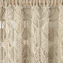 LUSH DECOR Boho Macrame Tassel Cotton Window Curtain/RoomDivider/WeddingBackdrop/WallDecor Neutral Single 40X84 Halloween-Fall Decor-Room Decor - 中性的 - 查看 3