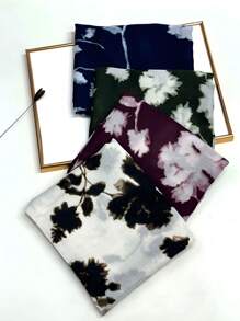 新款透气流苏披肩，优雅风格围巾，时尚女士真丝围巾，亮丽波点大围巾，多功能户外防晒沙滩披肩，头巾 - 彩色 - 查看 11