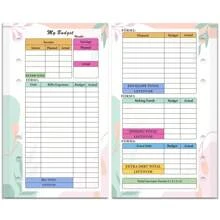 82 Sheets Budget Planner Refill With Binder Pocket, Rulers, And 6-Hole Loose Leaf Paper - Monthly And Weekly Pages Included Back To School