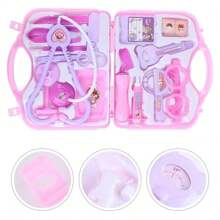 儿童角色扮演教育医生盒套装 3 岁以上儿童医疗套装玩具（15 件）、医生、医生玩具、儿童玩具、儿童玩具、玩具>其他儿童装扮、儿童化妆、最佳医生、医院套装、幼儿医生套装、医生套装、医生玩具、玩具 - 彩色 - 查看 4