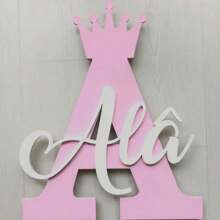 1pc Customized Wooden Name Plate, Customizable Name Up To 26 Letters, Wooden Wall Decor, Suitable For Children's Room, Home Decor, Unique Colorful Kids Room Door Sign, Perfect Customized Gift For Birthday, Children's Day, Back To School, Halloween, Christmas, Graduation