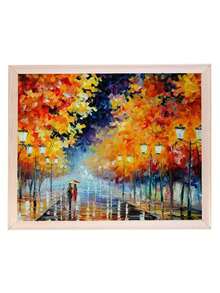 1 pièce de cadre photo en bois assemblé par mortaise et tenon de couleur bois naturel / Cadre photo en bois fait main DIY / Cadre photo en bois de tailles multiples / Cadre photo en bois de grande taille - Multicolore - Voir 6