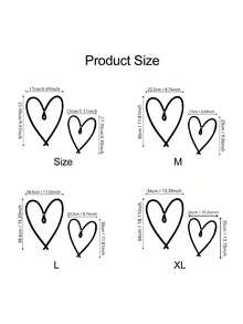 2 peças de decoração de parede de coração de metal, arte de linha minimalista, galeria de parede de sala de estar, presente de coração pendurado, decoração de dia dos namorados, decoração de casa, decoração de quarto, decoração de parede