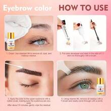 4-In-1 Eyelash And Brow Lift Kit, Black Eyelash And Brow Kit And Eyelash Perm Kit, Quick Lift Perm And Massive Tint,Eyelash Perm Kit With All Tools,For Home Salon - Nhiều màu - Xem 5
