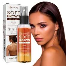 Spray bronceador sin sol marrón suave, marrón medio suave, apto para el cuidado diario de la piel, baja sensibilidad. - 1 pieza - Ver 6