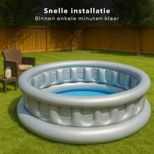 Piscina inflable para niños - Diseño de nave espacial - Vinilo resistente - Piscina para niños con pegatinas de reparación - Piscina de juego acuático - Diversión acuática 152*43cm