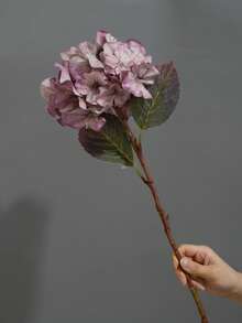 1pc Vintage Hydrangea Artificial Flower, Wedding Aisle Decor, Photo Prop Hydrangea Flower