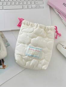 1pc Cute Quilted Camera Bag, CCD Storage Bag, Camera Bag, Soft Material, Anti-Drop & Dust-Proof, Compact Camera Pouch Suitable For Black Card Camera Storage, Minimalist & Portable, Anti-Drop & Scratch-Resistant, Multipurpose, Outdoor Use, Camera Accessory, Travel Essential, Cruise Essential, Dorm Essential, Birthday Gift, Bridesmaid Gift, Mother's Gift, Teacher's Gift, Back To School Gift, Plaid Charger Protective Case, Power Bank, Phone Charger, Digital Camera Accessory - Multicolor - View 12