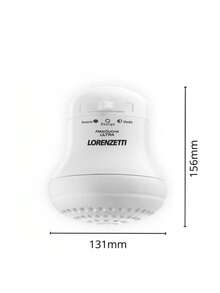 Lorenzetti Maxi Ducha Ultra White Wall-Mounted Electric Shower 127V/5400W - 查看 2