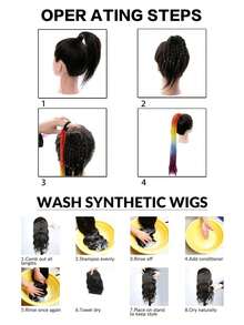 Bubble Ponytail Catwalk Photography Ponytail 1pc New Chinese Ponytail Female Synthetic Black And Brown Hair Accessories - Multicolor - View 8