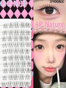 100片CC卷翘4P自然睫毛簇U型女团假睫毛偶像卡通眼睛手拉毛仙女假睫毛 - CC - 查看 1